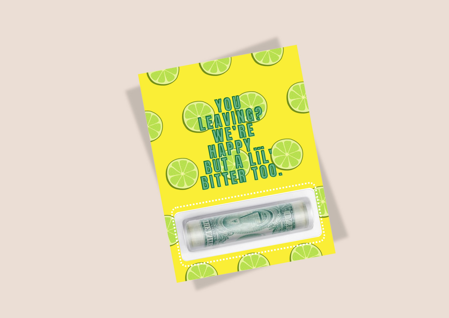 Leaving a Lil' Bitter Money Gift Card Wallet